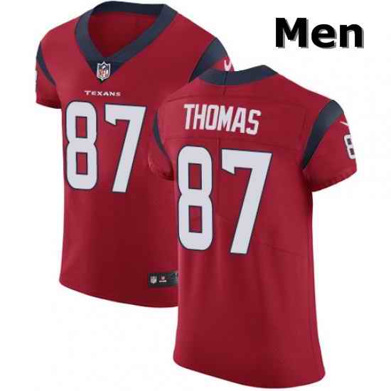 Men Nike Houston Texans 87 Demaryius Thomas Red Alternate Vapor Untouchable Elite Player NFL Jersey